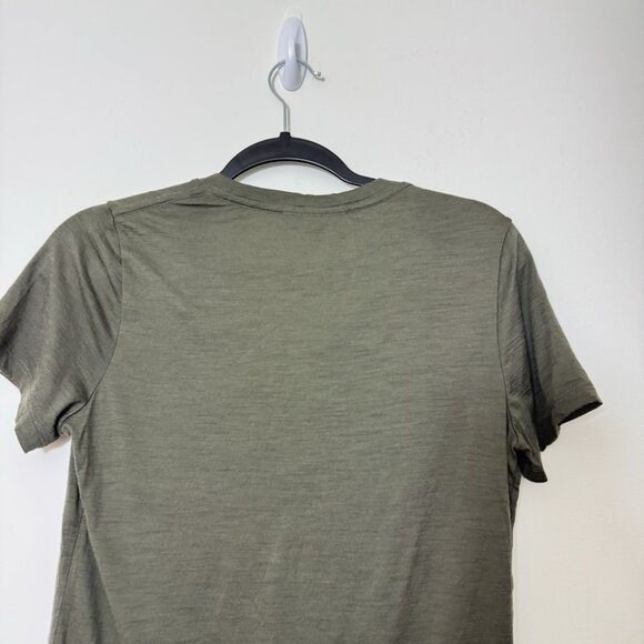 Icebreaker  Women’s Tech Lite II SS Scoop Neck Tee Size M Circle T-shirt Green - Picture 5 of 8